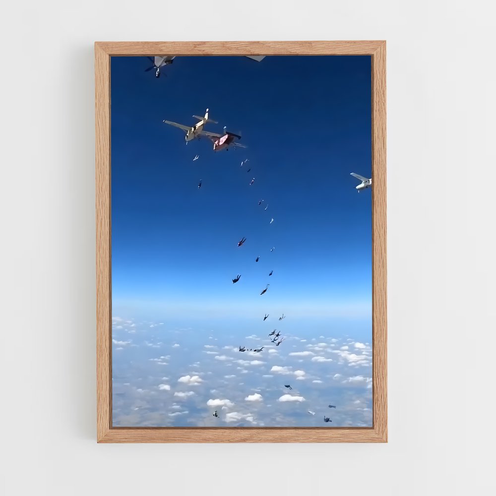Poster Ciel en Fête – affiche Parachutisme (vue 4)